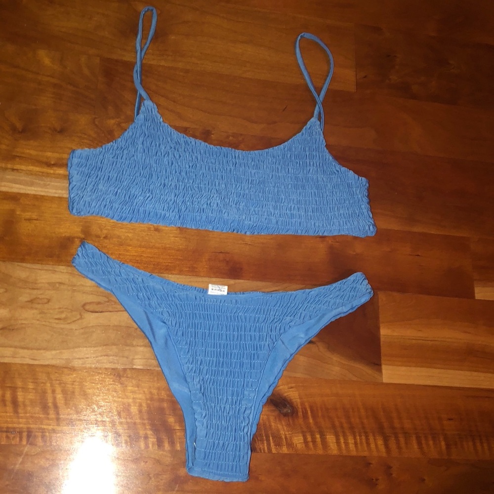 Blue Cheeky Bikini